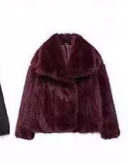 Winter Plush Coat Fashion Warm Thicken Fluffy Lapel Jacket Outwear Casual Long Sleeve Tops Womens Clothing Miccelli Luxe