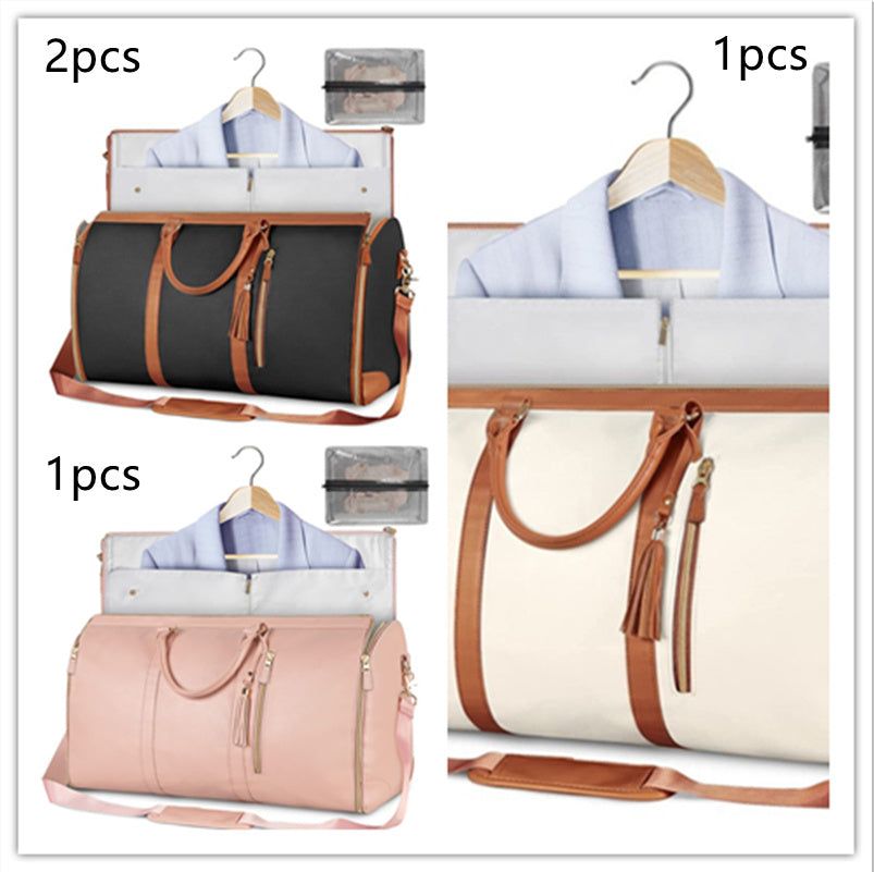 Large Capacity Travel Duffle Bag Women's Handbag Folding Suit Bag Waterproof Clothes Totes Miccelli Luxe