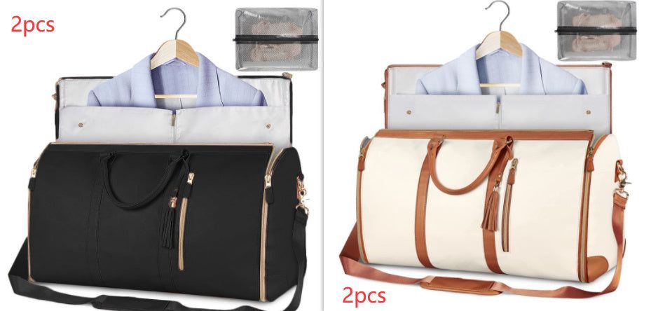 Large Capacity Travel Duffle Bag Women's Handbag Folding Suit Bag Waterproof Clothes Totes Miccelli Luxe