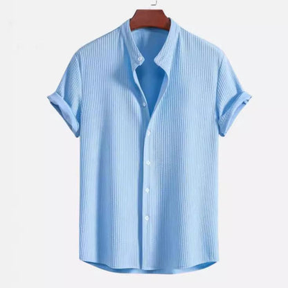 Short Sleeve Loose Shirt Top Summer Mens Clothing Miccelli Luxe