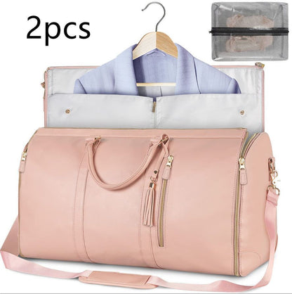 Large Capacity Travel Duffle Bag Women's Handbag Folding Suit Bag Waterproof Clothes Totes Miccelli Luxe