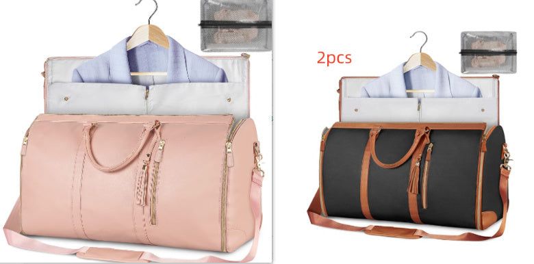 Large Capacity Travel Duffle Bag Women's Handbag Folding Suit Bag Waterproof Clothes Totes Miccelli Luxe
