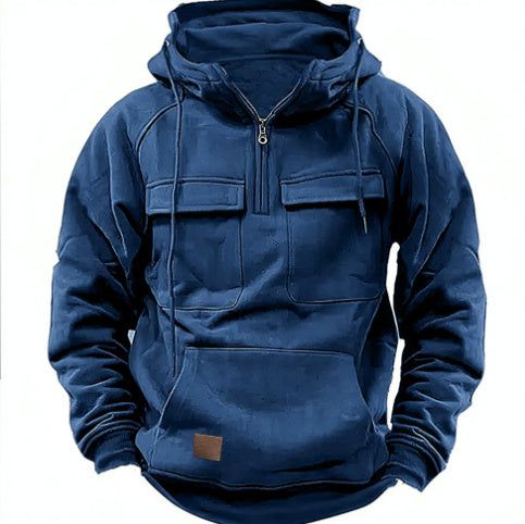 Men's Zip-up Hoodies Sweatshirt With Drawstring And Pocket Design Fashion Casual Sports Sweatshirt Miccelli Luxe