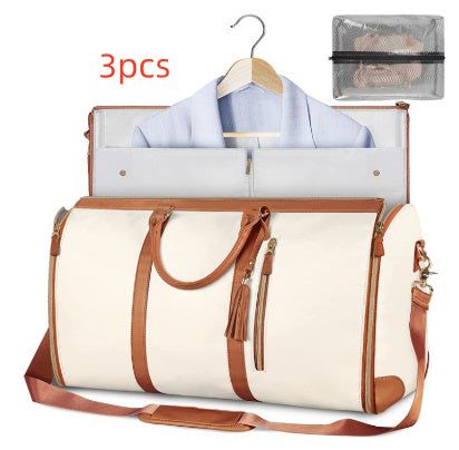 Large Capacity Travel Duffle Bag Women's Handbag Folding Suit Bag Waterproof Clothes Totes Miccelli Luxe