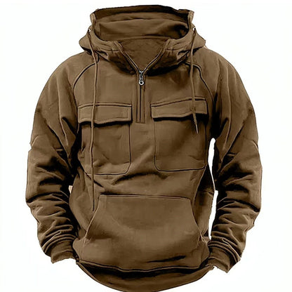 Men's Zip-up Hoodies Sweatshirt With Drawstring And Pocket Design Fashion Casual Sports Sweatshirt Miccelli Luxe