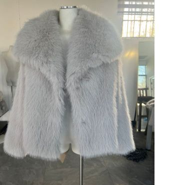 Winter Plush Coat Fashion Warm Thicken Fluffy Lapel Jacket Outwear Casual Long Sleeve Tops Womens Clothing Miccelli Luxe